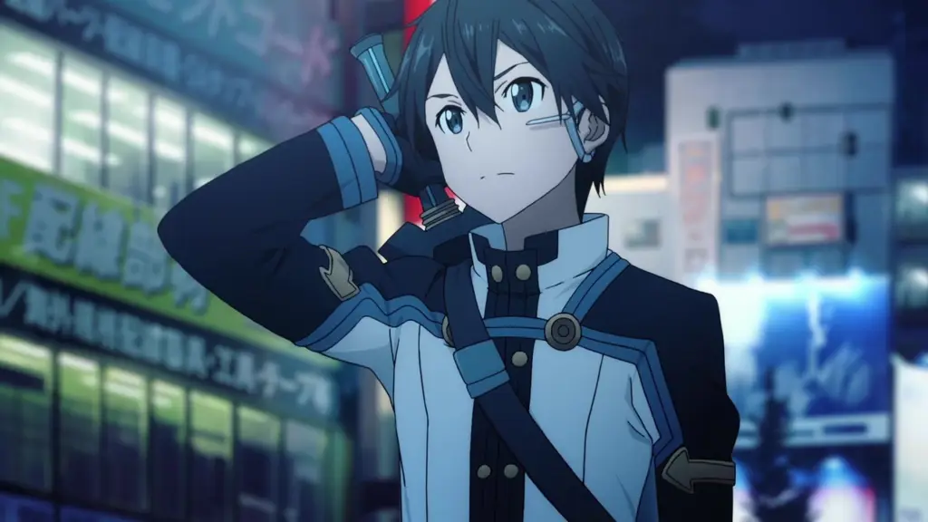 Tangkapan layar adegan dari anime Sword Art Online: Ordinal Scale