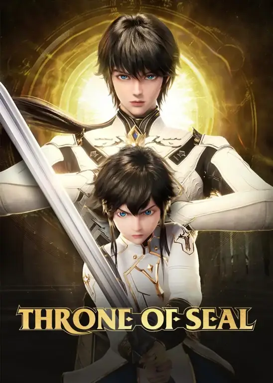 Screenshot adegan menegangkan dari anime Throne of Seal