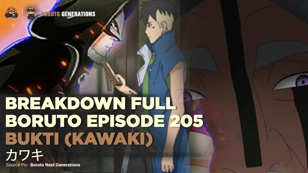 Cuplikan gambar dari episode Boruto 205