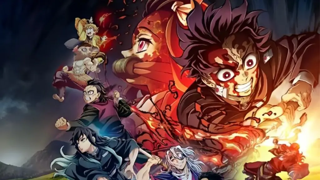 Adegan menegangkan pelatihan Hashira Gambar adegan pelatihan Hashira di Demon Slayer
