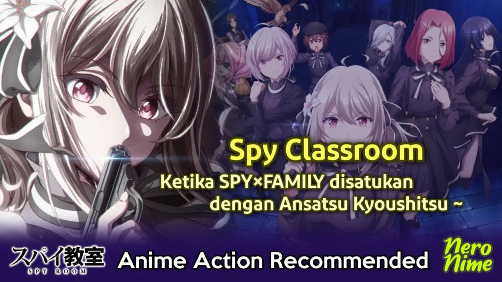 Gambar adegan aksi di Spy Kyoushitsu