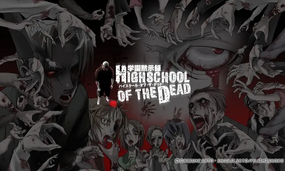 Gerombolan zombie dalam High School of the Dead