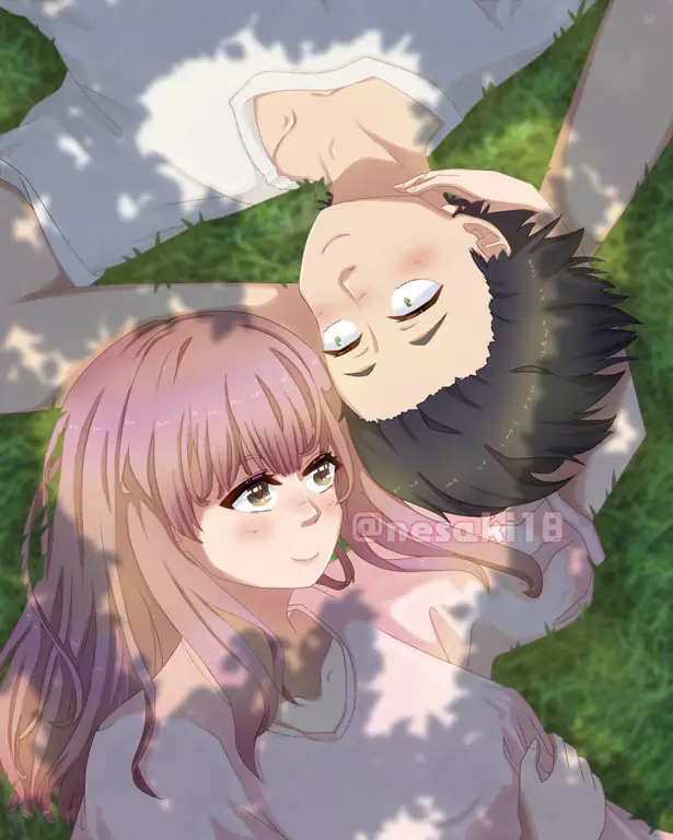 Gambar Shoya dan Shoko dari film A Silent Voice