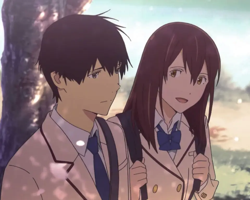 Gambar adegan emosional dalam anime I Want to Eat Your Pancreas