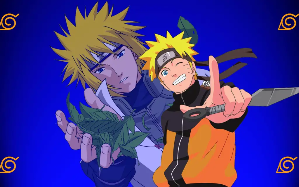 Gambar adegan Minato Namikaze di anime Naruto