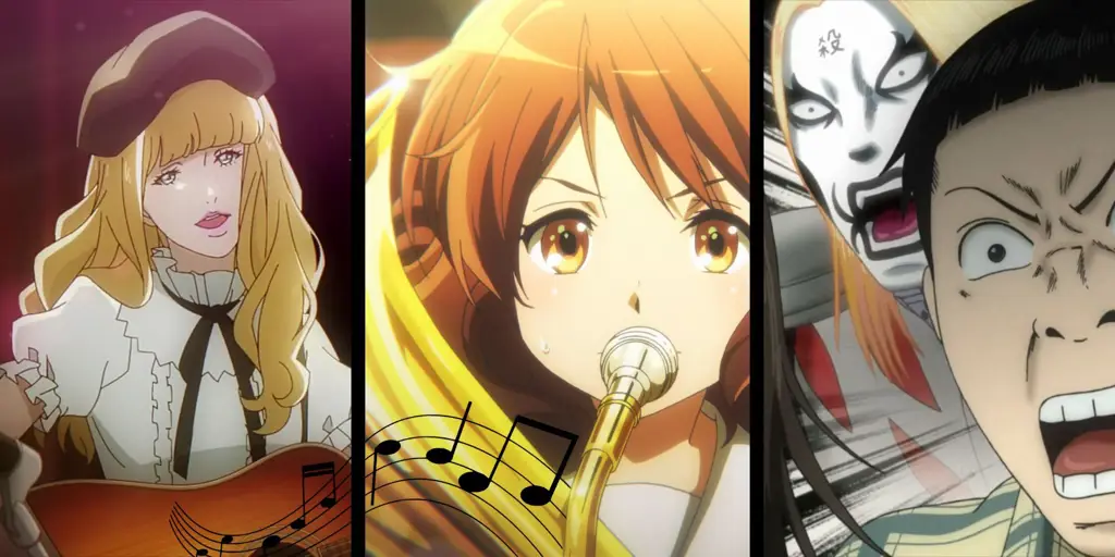 Adegan musik anime yang dinamis