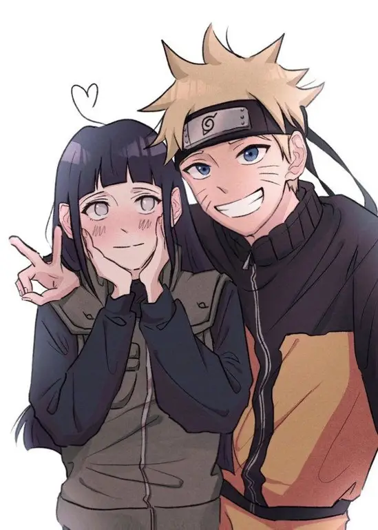 Naruto dan Hinata dalam film Naruto The Last