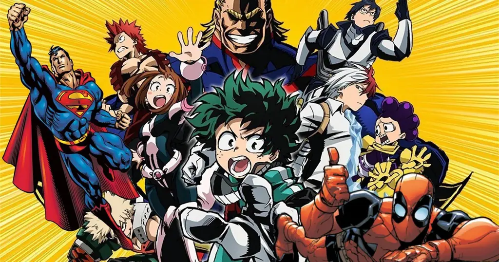 Para karakter My Hero Academia berkumpul