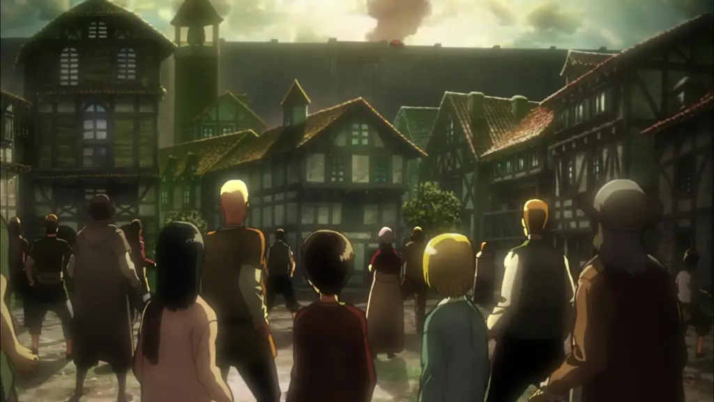 Adegan pembuka Attack on Titan episode 1 yang menegangkan