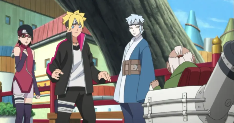 Gambar adegan penting dari Boruto episode 71