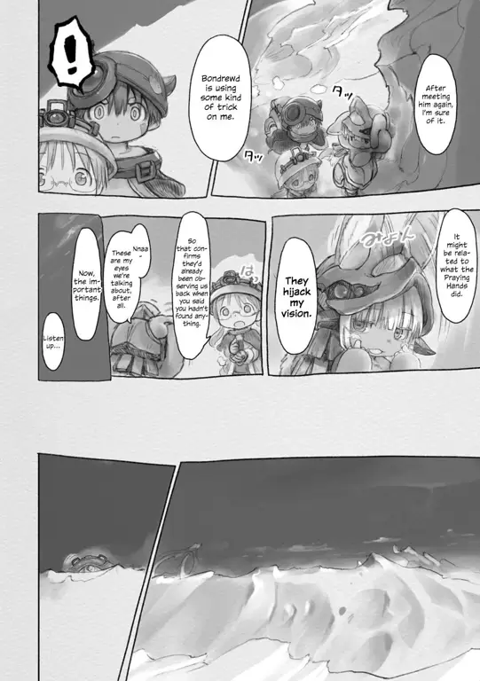 Gambar adegan penting dari Made in Abyss Chapter 49