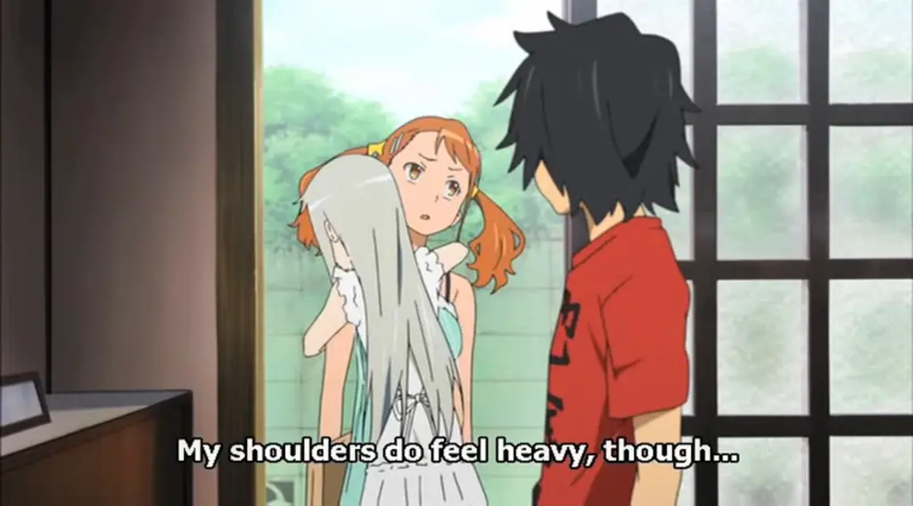 Cuplikan gambar dari Anohana episode 2