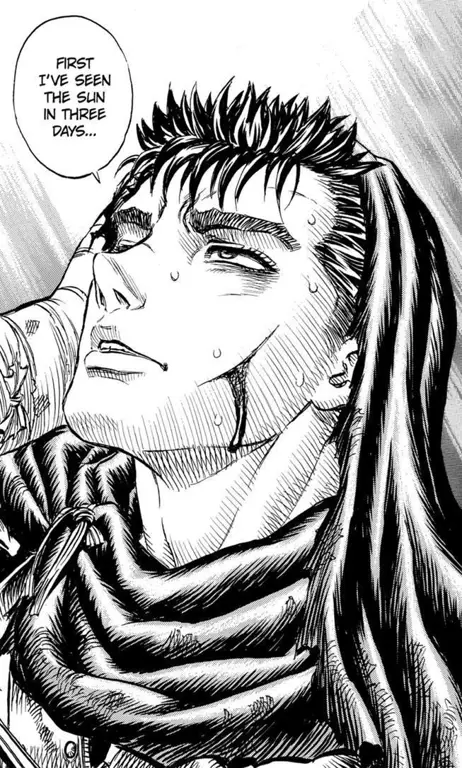 Guts dalam Berserk Chapter 100