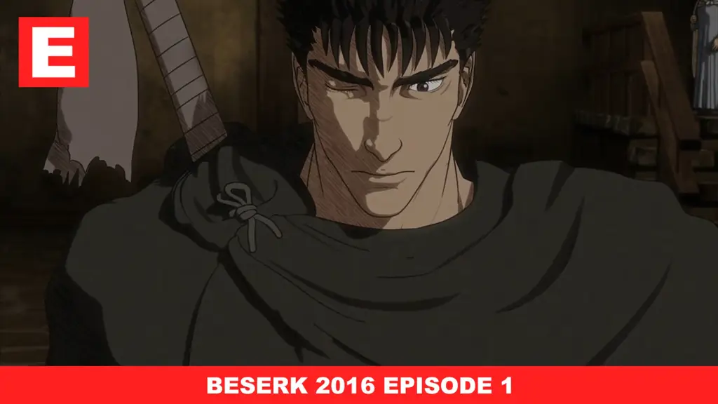 Guts dalam episode 6 Berserk 2016