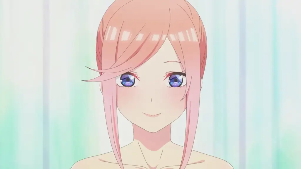 Gambar adegan penutup dari anime Go Toubun no Hanayome