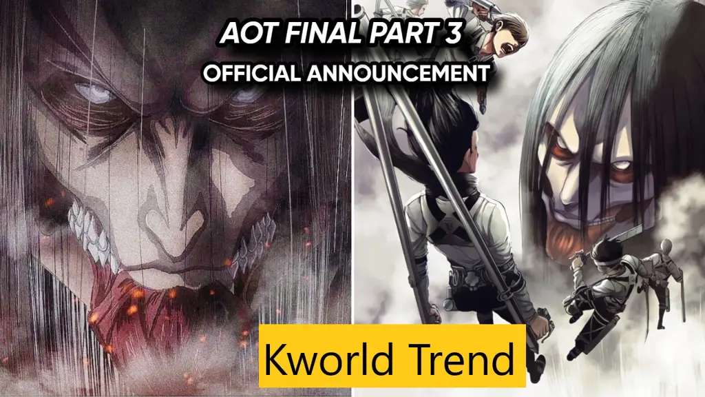 Gambar yang menampilkan adegan penutup dari Attack on Titan season 3 yang penuh ketegangan.