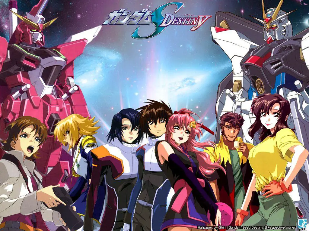 Gambar adegan penutup dari Mobile Suit Gundam SEED Destiny