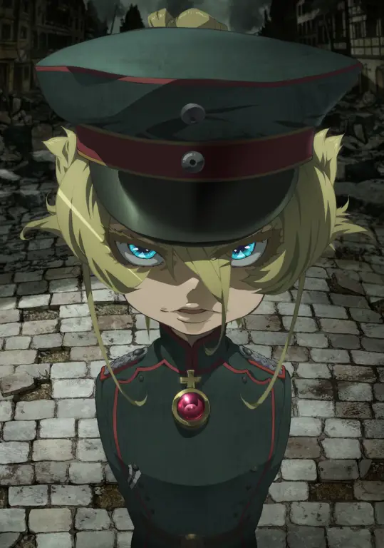 Adegan pertempuran dalam anime Saga of Tanya the Evil