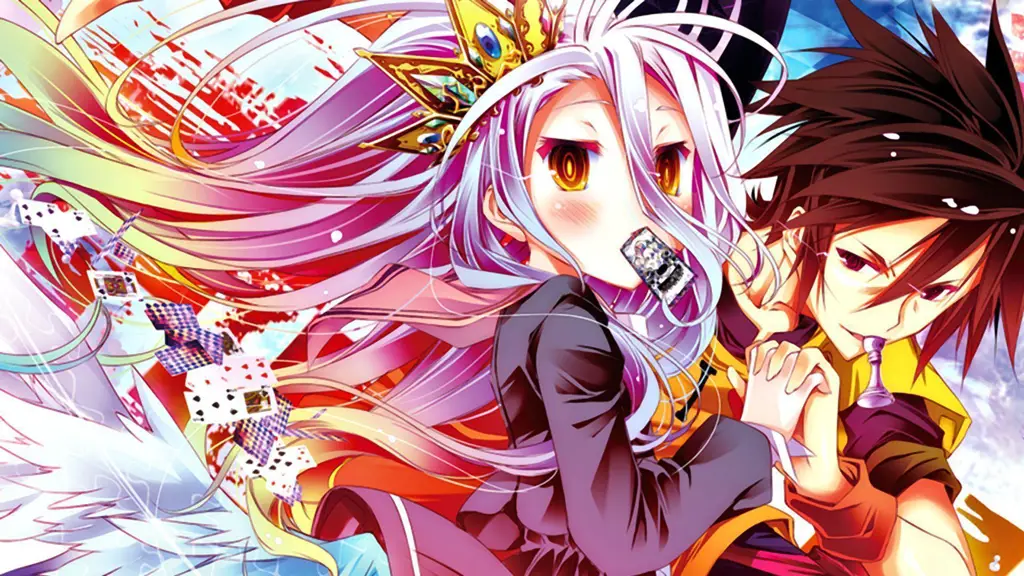 Gambar adegan permainan di anime No Game No Life