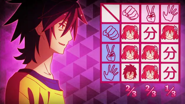 Gambar adegan permainan dari anime No Game No Life