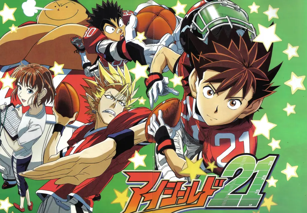 Gambar adegan seru dari anime Eyeshield 21