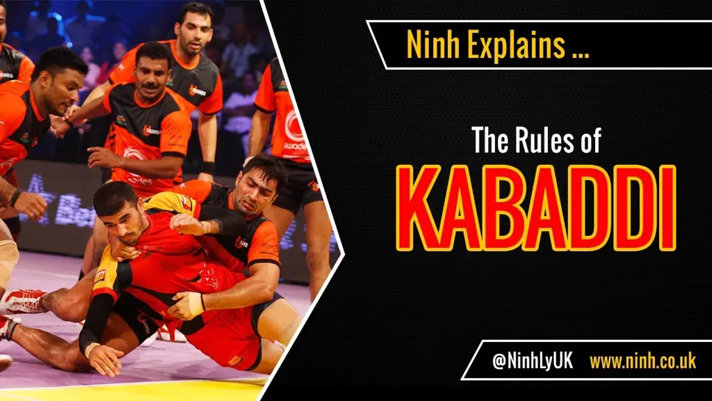 Gambar pertandingan Kabaddi yang menegangkan