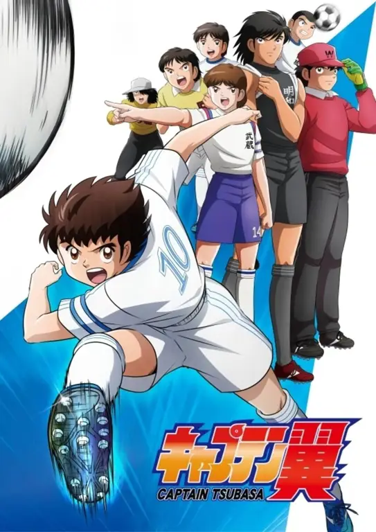 Pertandingan sepak bola bergaya anime