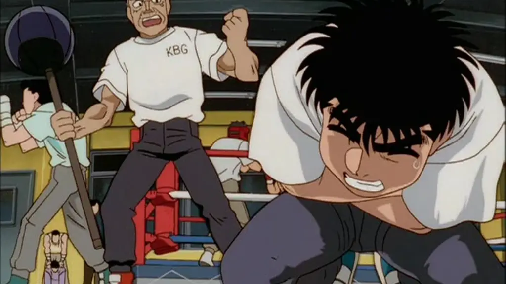 Pertandingan tinju Ippo Makunouchi dalam anime Hajime no Ippo