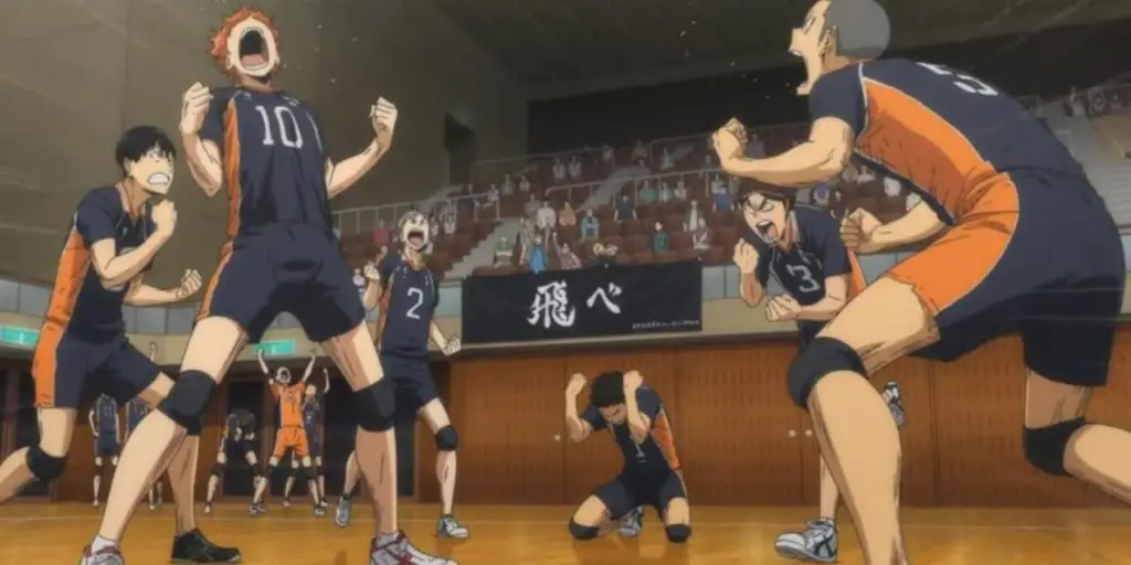 Pertandingan voli Haikyuu yang menegangkan