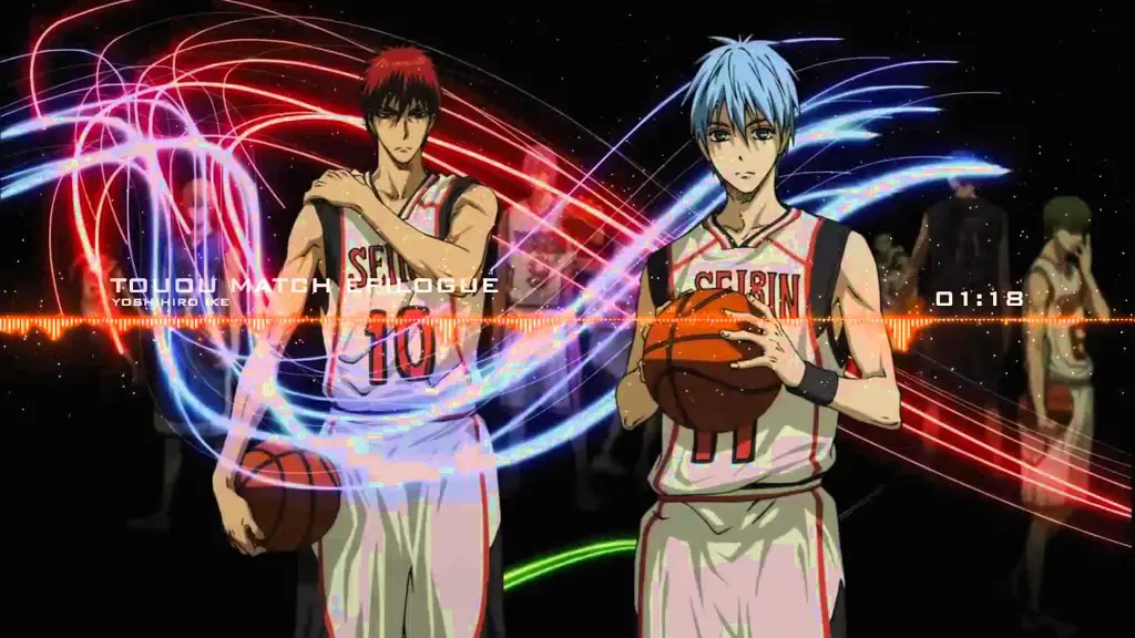 Gambar adegan pertandingan basket dari Kuroko no Basket