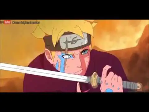 Adegan pertarungan Boruto dan Kawaki