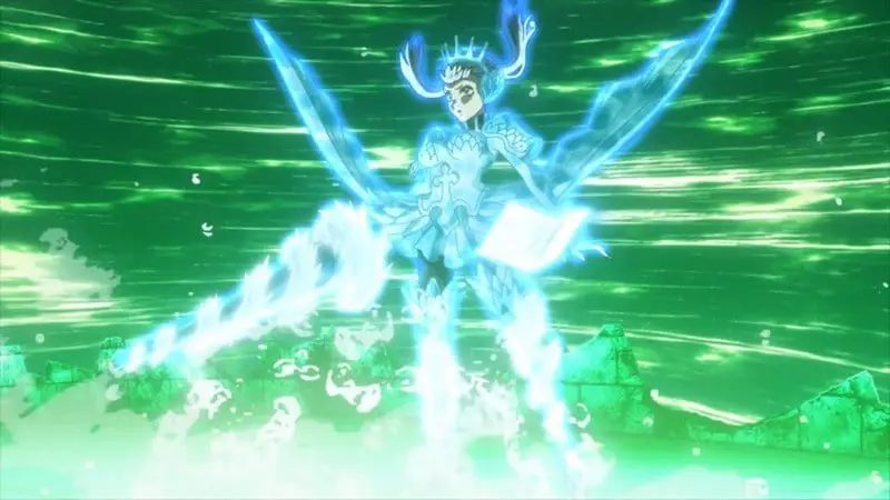 Adegan pertarungan yang intens dan menegangkan dalam Black Clover 114