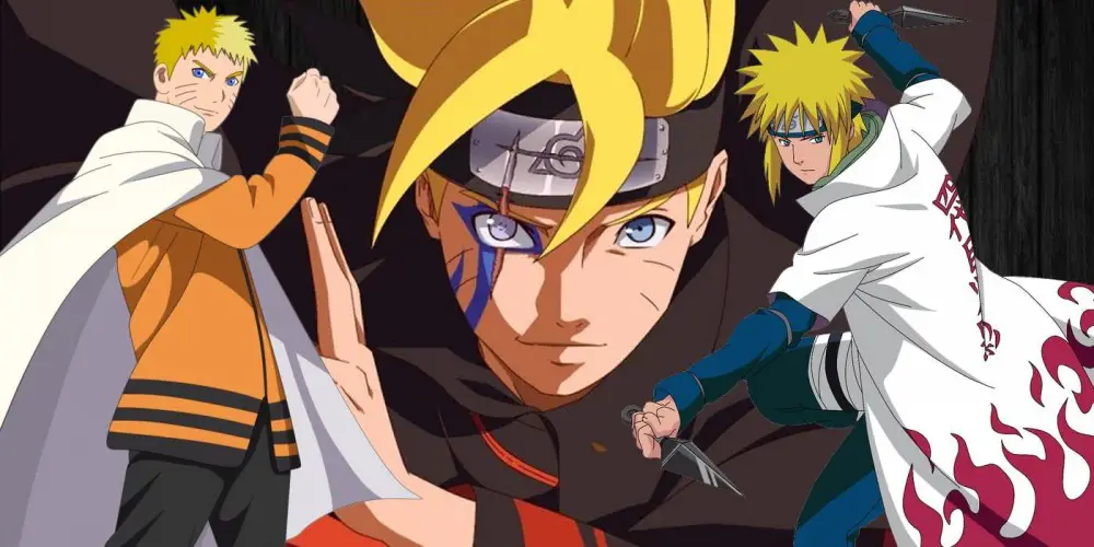 Boruto dan saingannya bertarung dalam ujian Chunin