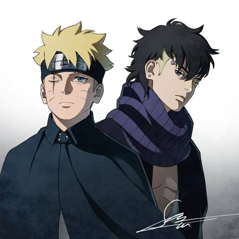 Boruto dan Kawaki sedang bertarung