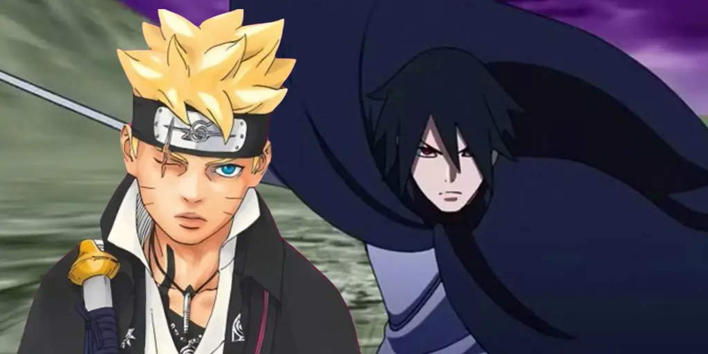 Boruto dan Sasuke bertarung bersama