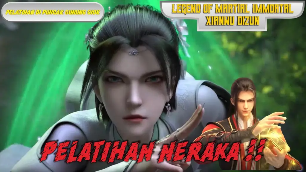 Screenshot adegan menegangkan dari Legend of Martial Immortal episode 79