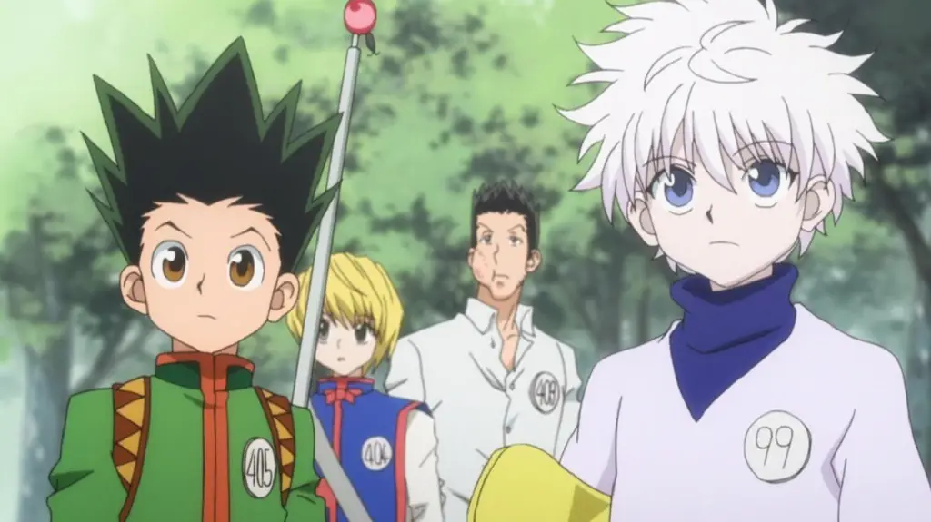 Screenshot adegan menegangkan dari Hunter x Hunter episode 33