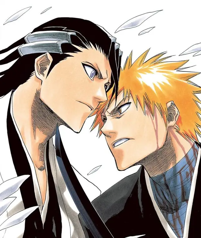 Ichigo Kurosaki melawan Byakuya Kuchiki dalam pertarungan sengit