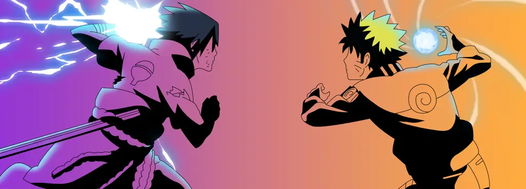Adegan pertarungan epik antara Naruto dan Sasuke Gambar pertarungan Naruto dan Sasuke