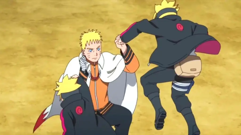 Adegan pertarungan sengit dalam Boruto eps 184