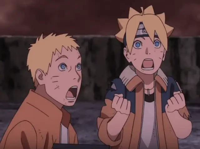 Adegan pertarungan epik dalam Boruto Gambar adegan aksi Boruto yang menegangkan