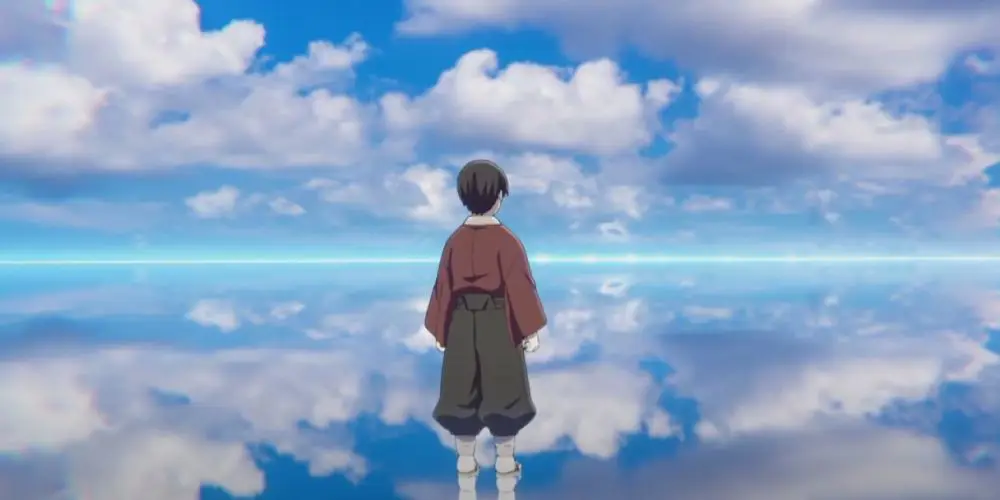 Adegan pertarungan epik di kereta Mugen Train Adegan menegangkan dari film Demon Slayer Mugen Train