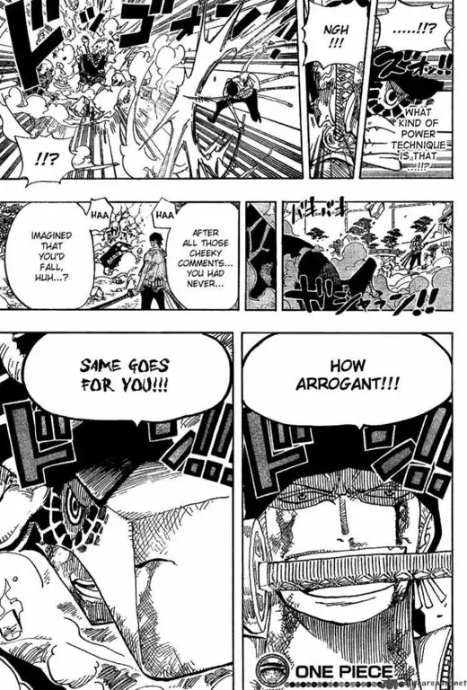 Gambar adegan pertarungan di One Piece chapter 415