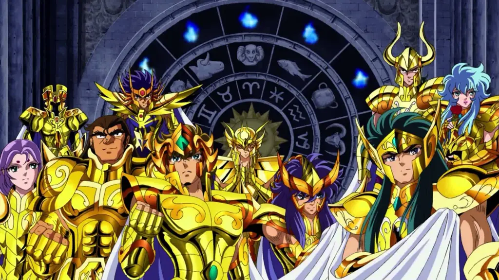 Gambar adegan aksi Saint Seiya