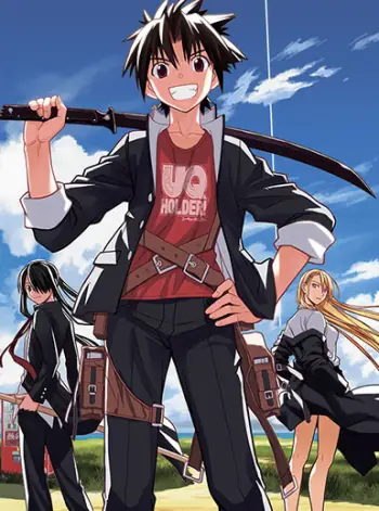 Adegan aksi dari anime UQ Holder!