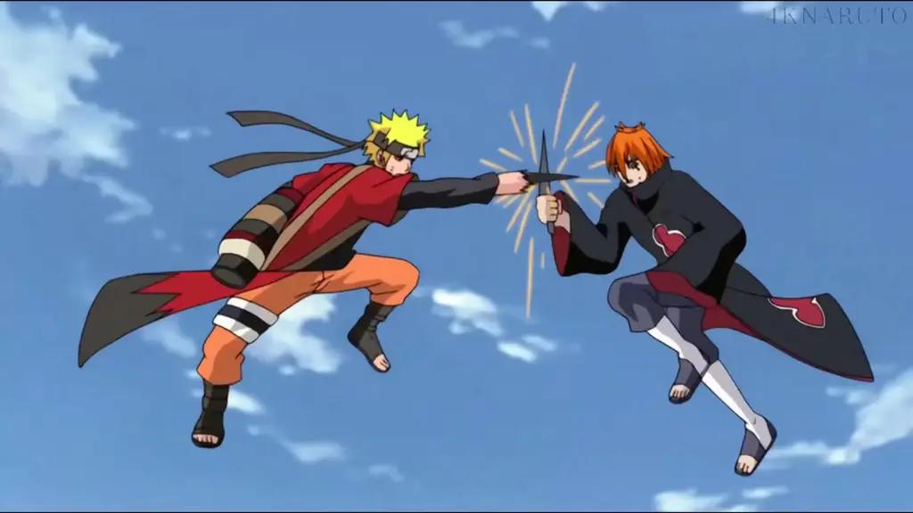 Adegan Pertarungan Epik Gambar adegan pertarungan Naruto Shippuden