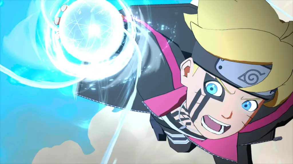 Adegan aksi seru dalam anime Boruto