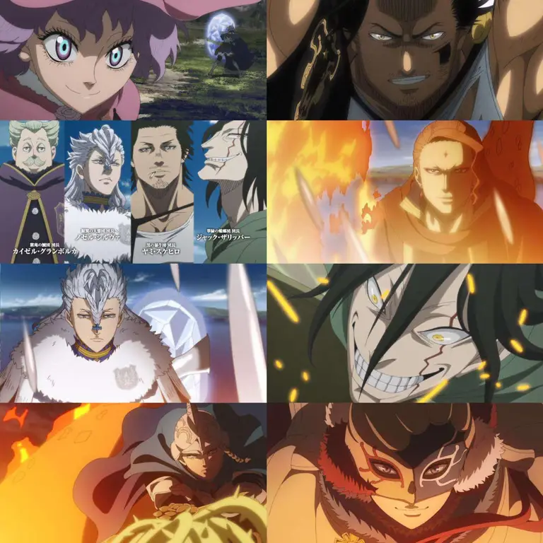 Pertarungan sihir seru di Black Clover