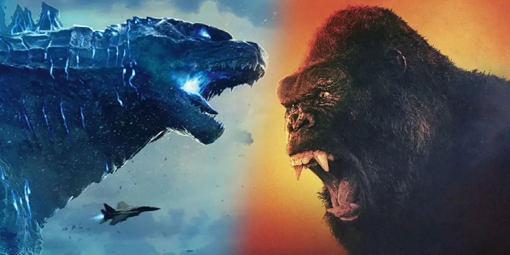 Adegan pertarungan Godzilla dan Kong