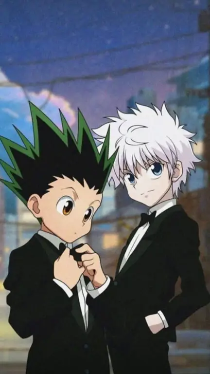 Adegan pertarungan Gon dan Killua